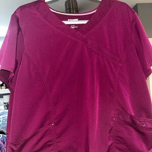 ScrubStar burgundy scrub set 2X